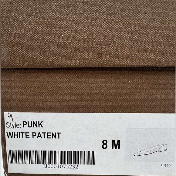Jon Joseph - Punk White Patent Flats - Picture 8 of 8